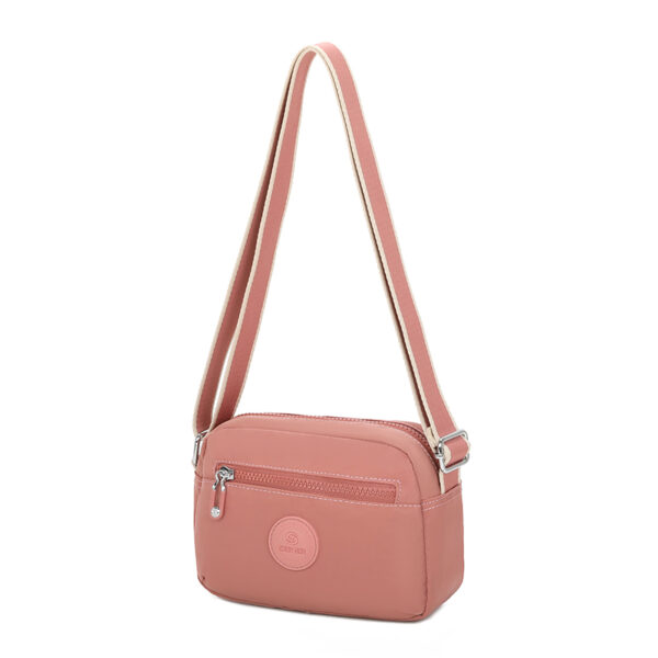 Retro Womens Nylon Crossbody Bag Lightweight Portable Mini Travel Leisure Commuting Waterproof Shoulder Bag